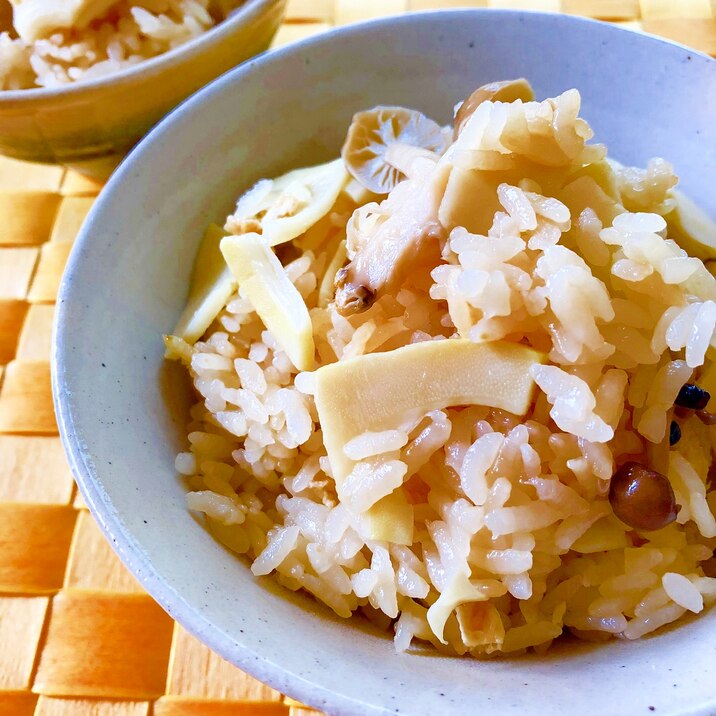 めんつゆで簡単 たけのこご飯 レシピ 作り方 By はぁぽじ 楽天レシピ